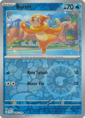 Pokemon - Buizel - 046/198 - Common Reverse Holo - Scarlet & Violet (B Top Collectibles Pokemon - Buizel - 046/198 - Common Reverse Holo - Scarlet & Violet (B Top Collectibles