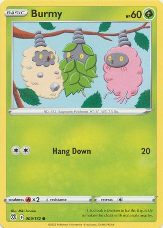 Pokemon - Burmy - 009/172 - Common - Sword &amp; Shield: Brilliant Stars Series - Top CollectiblesCollectible CardsPokémon