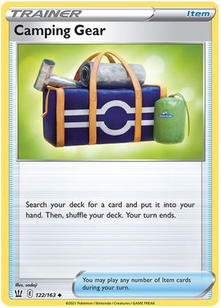 Pokemon - Camping Gear - 122/163 - Uncommon - Sword &amp; Shield: Battle Styles Singles - Top CollectiblesCollectible CardsPokémon