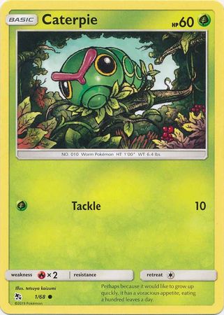 Pokemon - Caterpie - 1/68 - Common - Hidden Fates Series - Top CollectiblesCollectible CardsPokémon