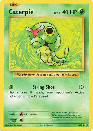 Pokemon - Caterpie - 3/108 - Common - XY: Evolutions Series - Top CollectiblesCollectible CardsPokémon