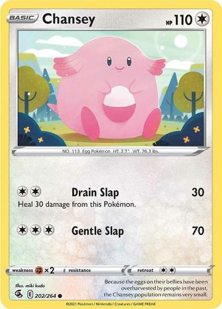 Pokemon - Chansey - 202/264 - Common - Sword &amp; Shield: Fusion Strike Series - Top CollectiblesCollectible CardsPokémon