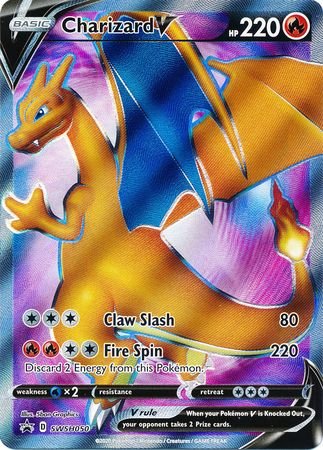 Pokemon - Charizard V - SWSH050 - Full Art Promo - Sword & Shield Series - Top CollectiblesCollectible CardsPokémon