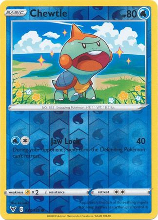 Pokemon - Chewtle - 038/185 - Common Reverse Holo - Sword & Shield: Vivid Voltage Series - Top CollectiblesCollectible CardsPokémon