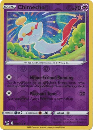 Pokemon - Chimecho - 059/163 - Common Reverse Holo - Sword &amp; Shield: Battle Styles Singles - Top CollectiblesCollectible CardsPokémon