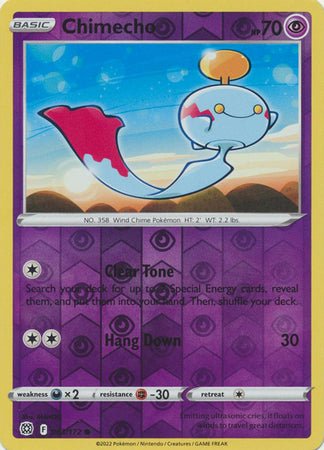 Pokemon - Chimecho - 063/172 - Common Reverse Holo - Sword &amp; Shield: Brilliant Stars Series - Top CollectiblesCollectible CardsPokémon
