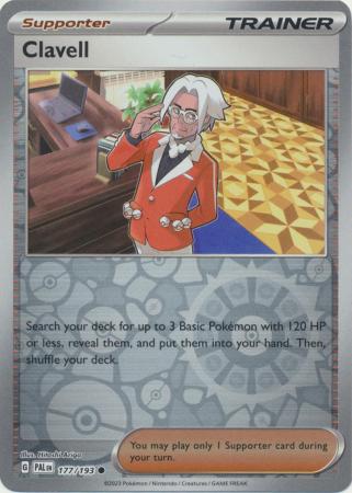 Pokemon - Clavell - 177/193 - Common Reverse Holo - Scarlet &amp; Violet: Paldea Evolved Series - Top CollectiblesCollectible CardsPokémon