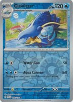 Pokemon - Clawitzer - 050/198 - Common Reverse Holo - Scarlet & Violet (Base Set) Serie - Top CollectiblesCollectible CardsPokémon