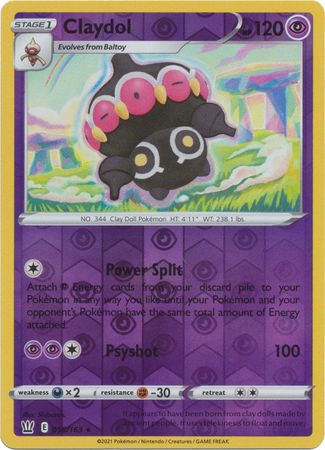 Pokemon - Claydol - 058/163 - Rare Reverse Holo - Sword &amp; Shield: Battle Styles Singles - Top CollectiblesCollectible CardsPokémon