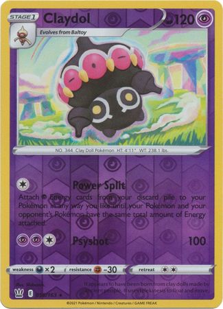 Pokemon - Claydol - 058/163 - Rare Reverse Holo - Sword & Shield: Battle Styles Singles - Top CollectiblesCollectible CardsPokémon