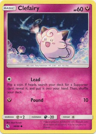 Pokemon - Clefairy - 38/68 - Common - Hidden Fates Series - Top CollectiblesCollectible CardsPokémon