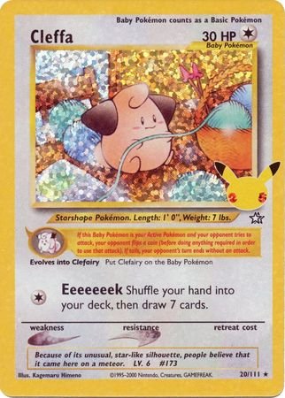 Pokemon - Cleffa - 20/111 - Holo Rare - Celebrations Series - Top CollectiblesCollectible CardsPokémon