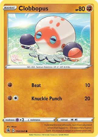 Pokemon - Clobbopus - 152/264 - Common - Sword &amp; Shield: Fusion Strike Series - Top CollectiblesCollectible CardsPokémon