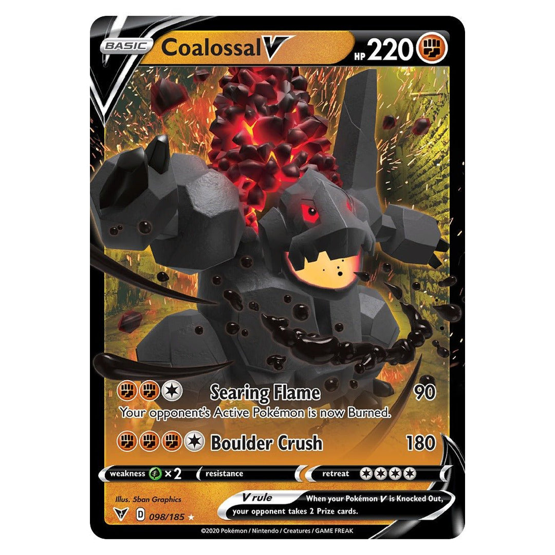 Pokemon - Coalossal V - 98 - Rare Holo V - Vivid Voltage - Top CollectiblesPokémon SinglePokémon