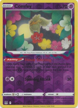 Pokemon - Comfey - 079/196 - Rare Reverse Holo - Sword & Shield: Lost Origin Series - Top CollectiblesCollectible CardsPokémon