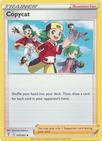 Pokemon - Copycat - 143/203 - Uncommon - Sword &amp; Shield: Evolving Skies Series - Top CollectiblesCollectible CardsPokémon
