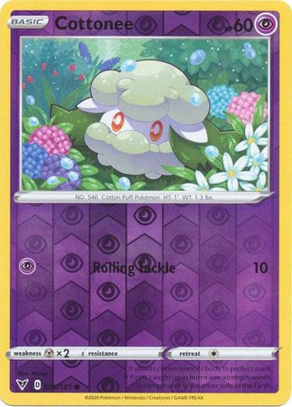 Pokemon - Cottonee - 075/185 - Common Reverse Holo - Sword & Shield: Vivid Voltage Series - Top CollectiblesCollectible CardsPokémon