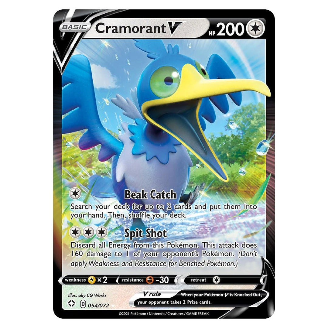 Pokemon - Cramorant V - 54 - Rare Holo V - Shining Fates - Top CollectiblesPokémon SinglePokémon