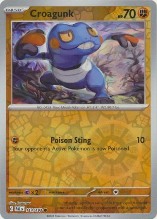 Pokemon - Croagunk - 114/193 - Common Reverse Holo - Scarlet &amp; Violet: Paldea Evolved Series - Top CollectiblesCollectible CardsPokémon