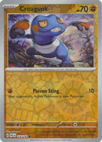 Pokemon - Croagunk - 114/193 - Common Reverse Holo - Scarlet & Violet: Paldea Evolved Series - Top CollectiblesCollectible CardsPokémon