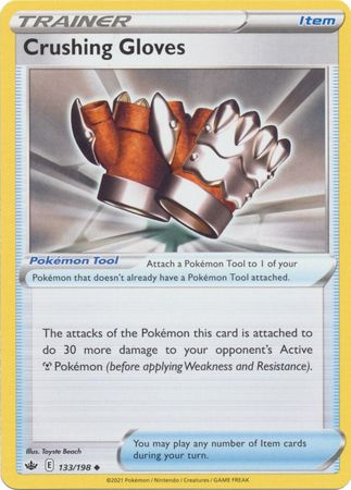 Pokemon - Crushing Gloves - 133/198 - Uncommon - Sword & Shield: Chilling Reign Series - Top CollectiblesCollectible CardsPokémon