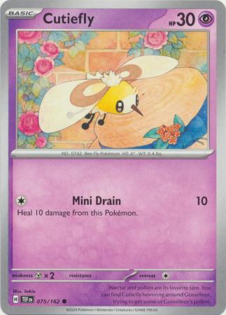 Pokemon - Cutiefly - 075/162 - Common - Scarlet &amp; Violet: Temporal Forces Singles - Top CollectiblesCollectible CardsPokémon