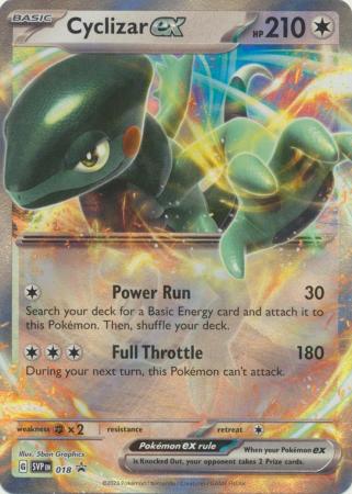 Pokemon - Cyclizar ex - SVP018 - Ultra Rare Promo - Scarlet & Violet Promos - Top CollectiblesCollectible CardsPokémon