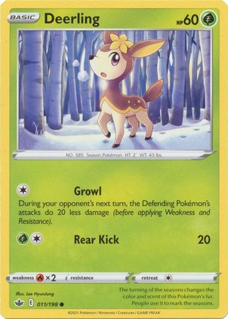 Pokemon - Deerling - 011/198 - Common - Sword & Shield: Chilling Reign Series - Top CollectiblesCollectible CardsPokémon