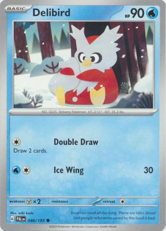 Pokemon - Delibird - 046/193 - Common - Scarlet &amp; Violet: Paldea Evolved Series - Top CollectiblesCollectible CardsPokémon