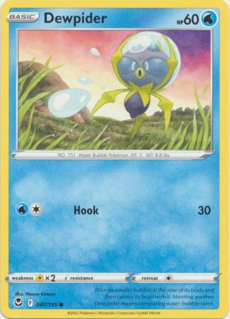 Pokemon - Dewpider - 047/195 - Common - Sword &amp; Shield: Silver Tempest Series - Top CollectiblesCollectible CardsPokémon