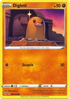 Pokemon - Diglett - 084/189 - Common - Holo Rare Reverse Holo - Sword & Shield: Astral Radiance Series - Top CollectiblesCollectible CardsPokémon