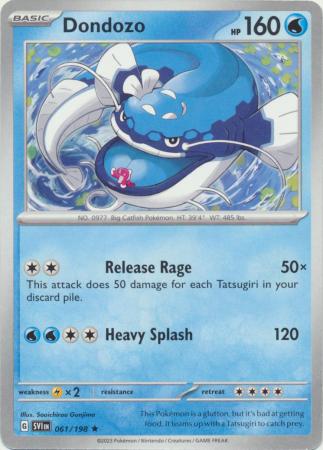 Pokemon - Dondozo - 061/198 - Rare Theme Deck Exclusive - Scarlet &amp; Violet (Base Set) Series - Top CollectiblesCollectible CardsPokémon