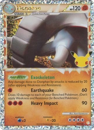 Pokemon - Donphan (Prime) - 107/123 - Ultra Rare - Celebrations Series - Top CollectiblesCollectible CardsPokémon