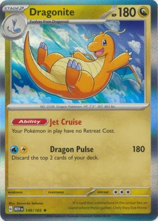 Pokemon - Dragonite - 149/165 - Holo Rare - Scarlet & Violet: 151 Series - Top CollectiblesCollectible CardsPokémon