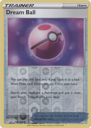 Pokemon - Dream Ball - 146/203 - Uncommon Reverse Holo - Sword &amp; Shield: Evolving Skies Series - Top CollectiblesCollectible CardsPokémon