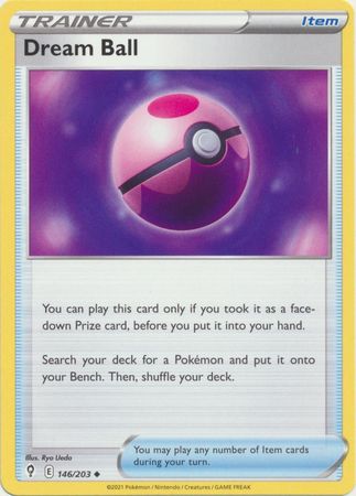 Pokemon - Dream Ball - 146/203 - Uncommon - Sword &amp; Shield: Evolving Skies Series - Top CollectiblesCollectible CardsPokémon