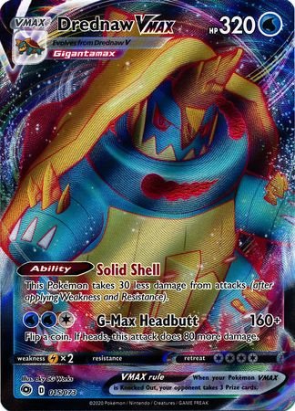 Pokemon - Drednaw VMAX - 015/073 - Ultra Rare - Champion's Path Series - Top CollectiblesCollectible CardsPokémon