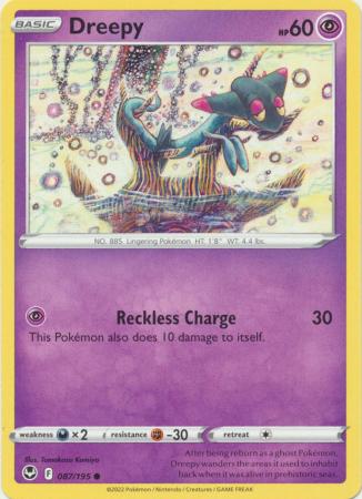 Pokemon - Dreepy - 087/195 - Common - Sword & Shield: Silver Tempest Series - Top CollectiblesCollectible CardsPokémon