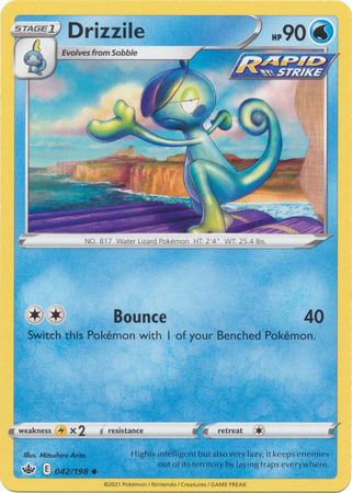 Pokemon - Drizzile - 042/198 - Uncommon - Sword &amp; Shield: Chilling Reign Series - Top CollectiblesCollectible CardsPokémon