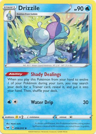 Pokemon - Drizzile - 056/202 - Uncommon - Sword & Shield: Base Set Series - Top CollectiblesCollectible CardsPokémon