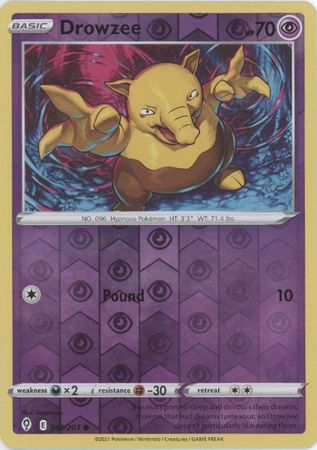Pokemon - Drowzee - 061/203 - Common Reverse Holo - Sword &amp; Shield: Evolving Skies Series - Top CollectiblesCollectible CardsPokémon