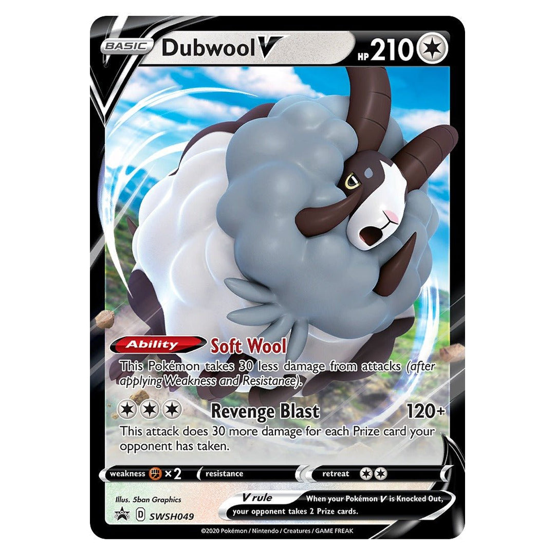 Pokemon - Dubwool V - SWSH049 - Promo - SWSH Black Star Promos - Top CollectiblesPokémon SinglePokémon