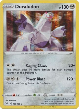 Pokemon - Duraludon - 129/185 - Holo Rare - Sword & Shield: Vivid Voltage Series - Top CollectiblesCollectible CardsPokémon