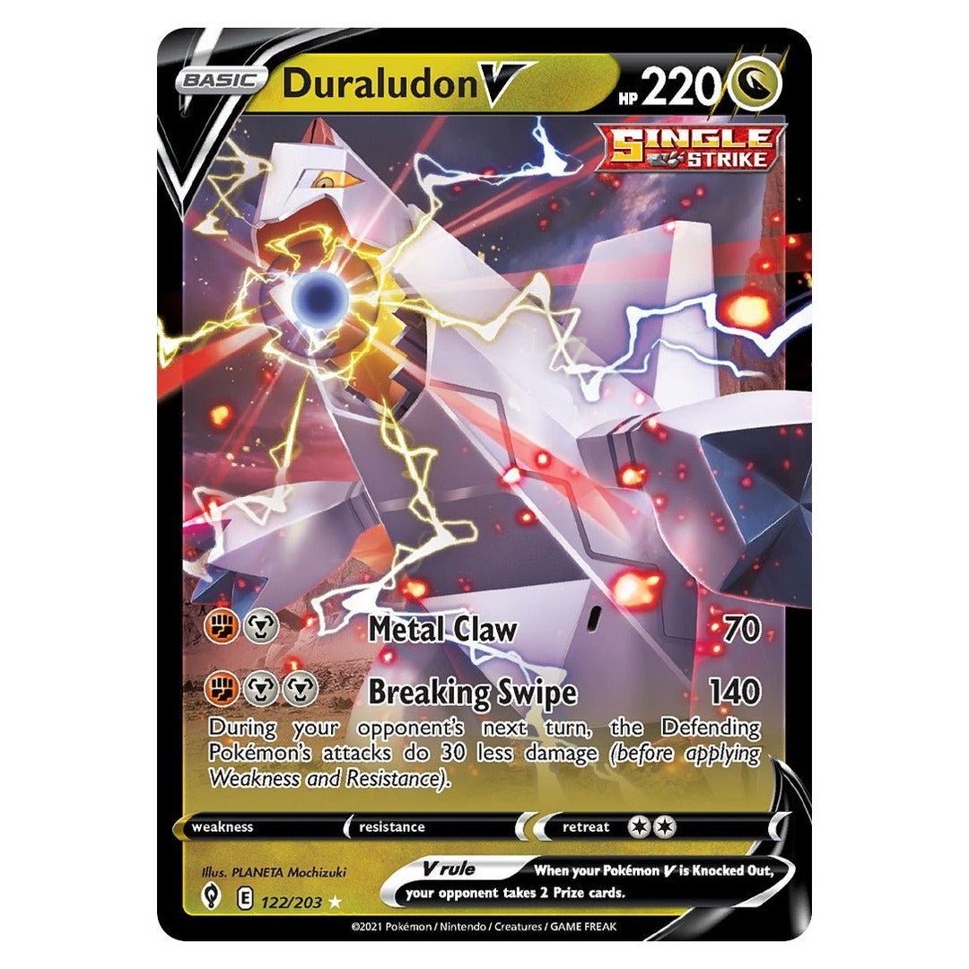 Pokemon - Duraludon V - 122 - Rare Holo V - Evolving Skies - Top CollectiblesPokémon SinglePokémon