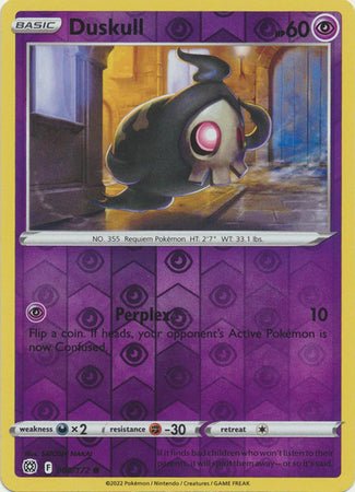 Pokemon - Duskull - 060/172 - Common Reverse Holo - Sword &amp; Shield: Brilliant Stars Series - Top CollectiblesCollectible CardsPokémon