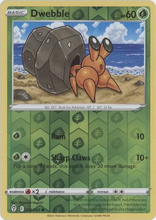 Pokemon - Dwebble - 011/203 - Common Reverse Holo - Sword &amp; Shield: Evolving Skies Series - Top CollectiblesCollectible CardsPokémon