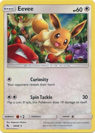 Pokemon - Eevee - 48/68 - Holo Rare - Hidden Fates Series - Top CollectiblesCollectible CardsPokémon