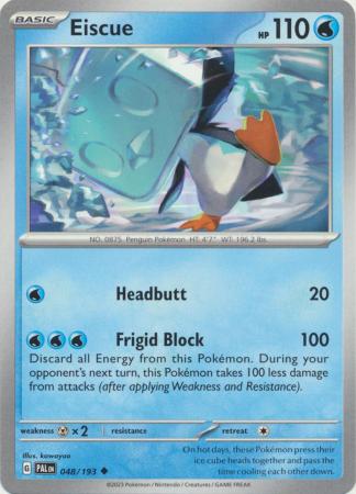 Pokemon - Eiscue - 048/193 - Uncommon - Scarlet &amp; Violet: Paldea Evolved Series - Top CollectiblesCollectible CardsPokémon