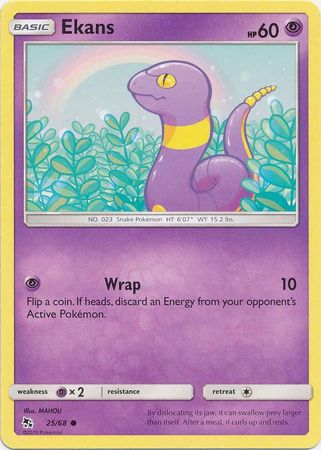 Pokemon - Ekans - 25/68 - Common - Hidden Fates Series - Top CollectiblesCollectible CardsPokémon