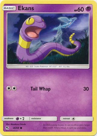 Pokemon - Ekans - 26/68 - Common - Hidden Fates Series - Top CollectiblesCollectible CardsPokémon